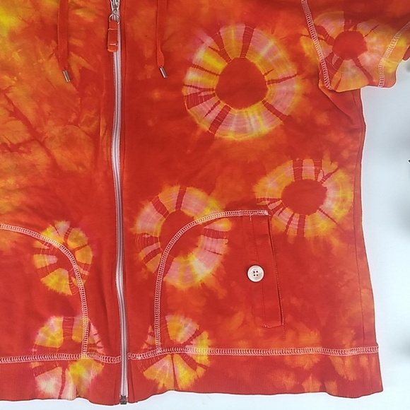 Karen Scott Sport tie dyed ss fz hoodie - Picture 5 of 16